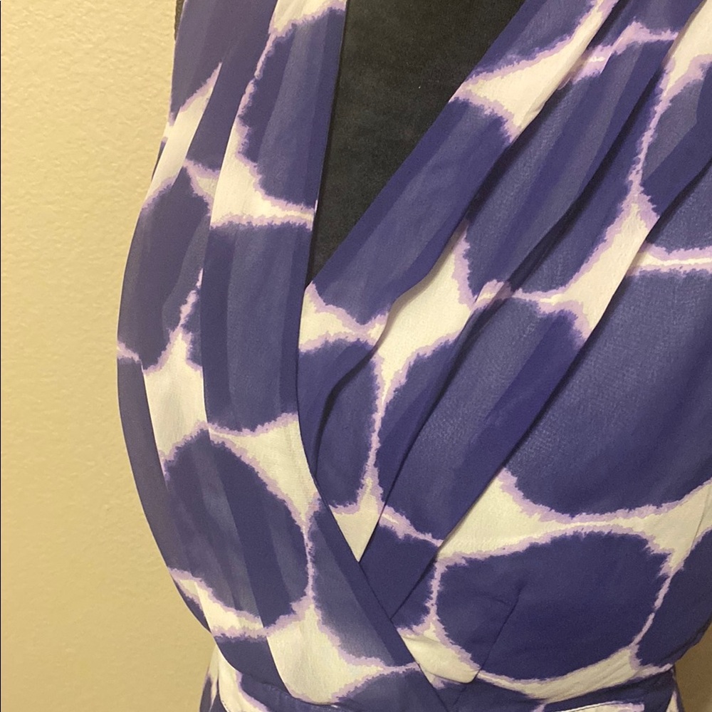 Banana Republic Purple and White Midi Dress - Picture 3 of 6